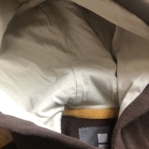 Buffalo david Bitton Size 8 Brown Button Up Hoodie - Picture 5 of 7